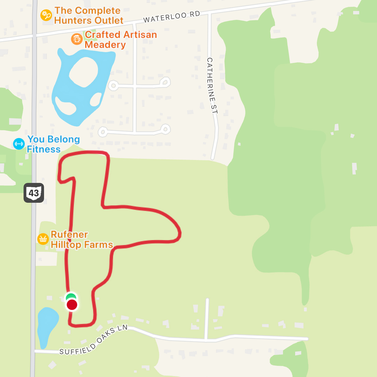 1 Mile Map 2024